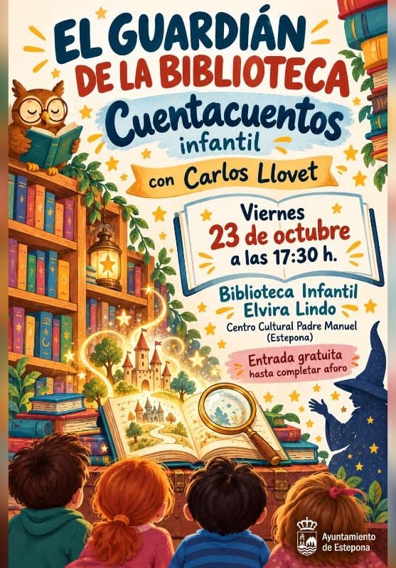 La Biblioteca del Centro Cultural Padre Manuel inicia un nuevo ciclo de cuentacuentos con la actividad gratuita ‘El guardián de la biblioteca’
