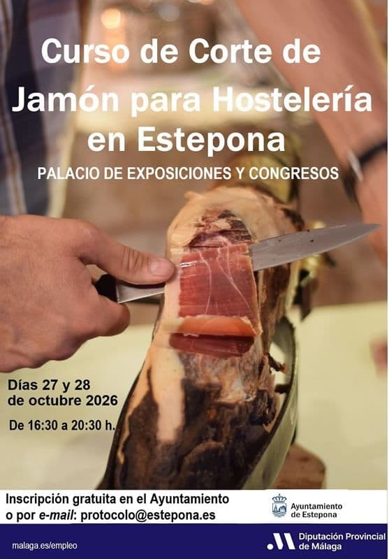 Estepona acoge un Curso Gratuito de Corte de Jamón para Hostelería