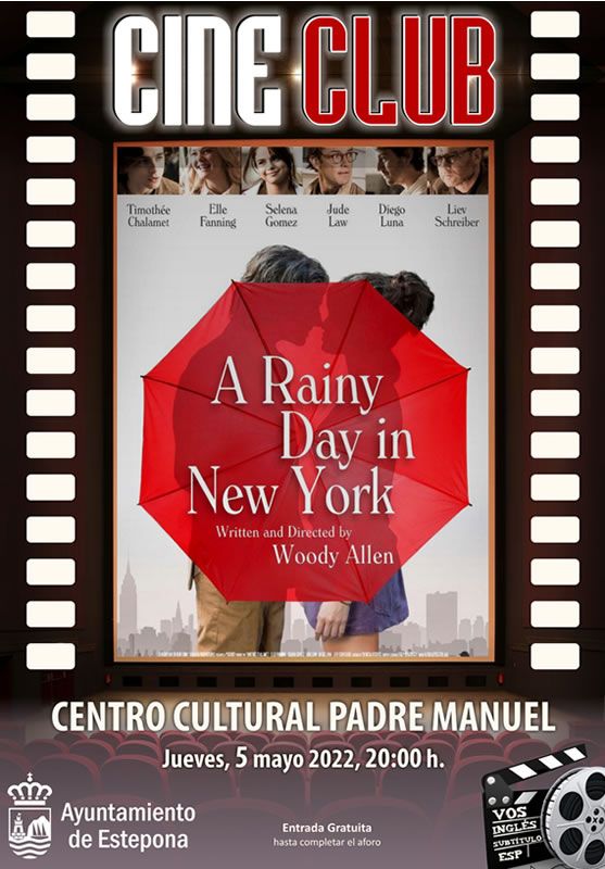 CINE CLUB "UN DIA DE LLUVIA EN NUEVA YORK"