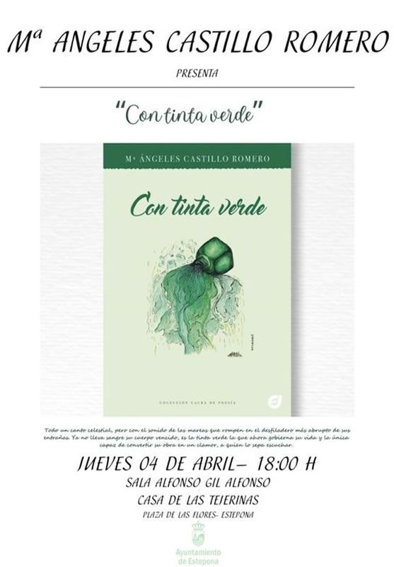PRESENTACION LIBRO "CON TINTA VERDE" DE MARIA ANGELES CASTILLO ROMERO