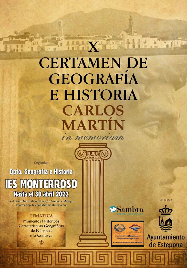 X CERTAMEN "CARLOS MARTIN" de Geografía e Historia