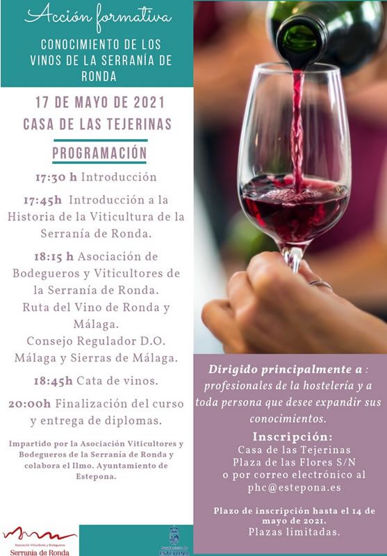 JORNADA FORMATIVA VINOS DE LA SERRANIA DE RONDA