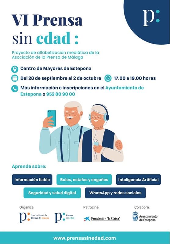 Estepona vuelve a acercar la alfabetización mediática a las personas mayores con el proyecto ‘Prensa sin Edad’
